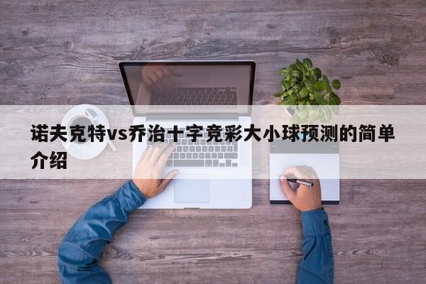 诺夫克特vs乔治十字竞彩大小球预测的简单介绍